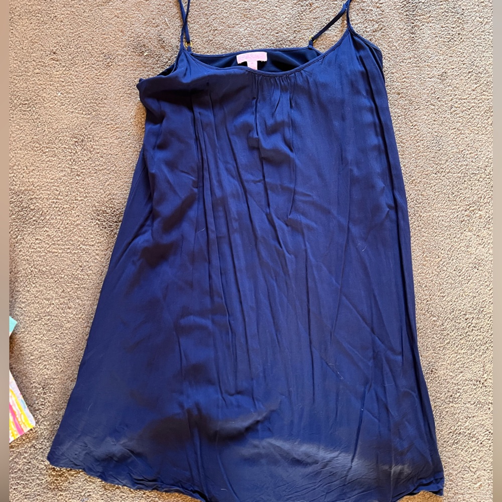 Lilly Pulitzer Navy Blue Spaghetti Strap Dress